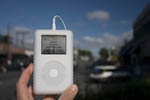 An iPod Shuffle in downtown Seattle, WA